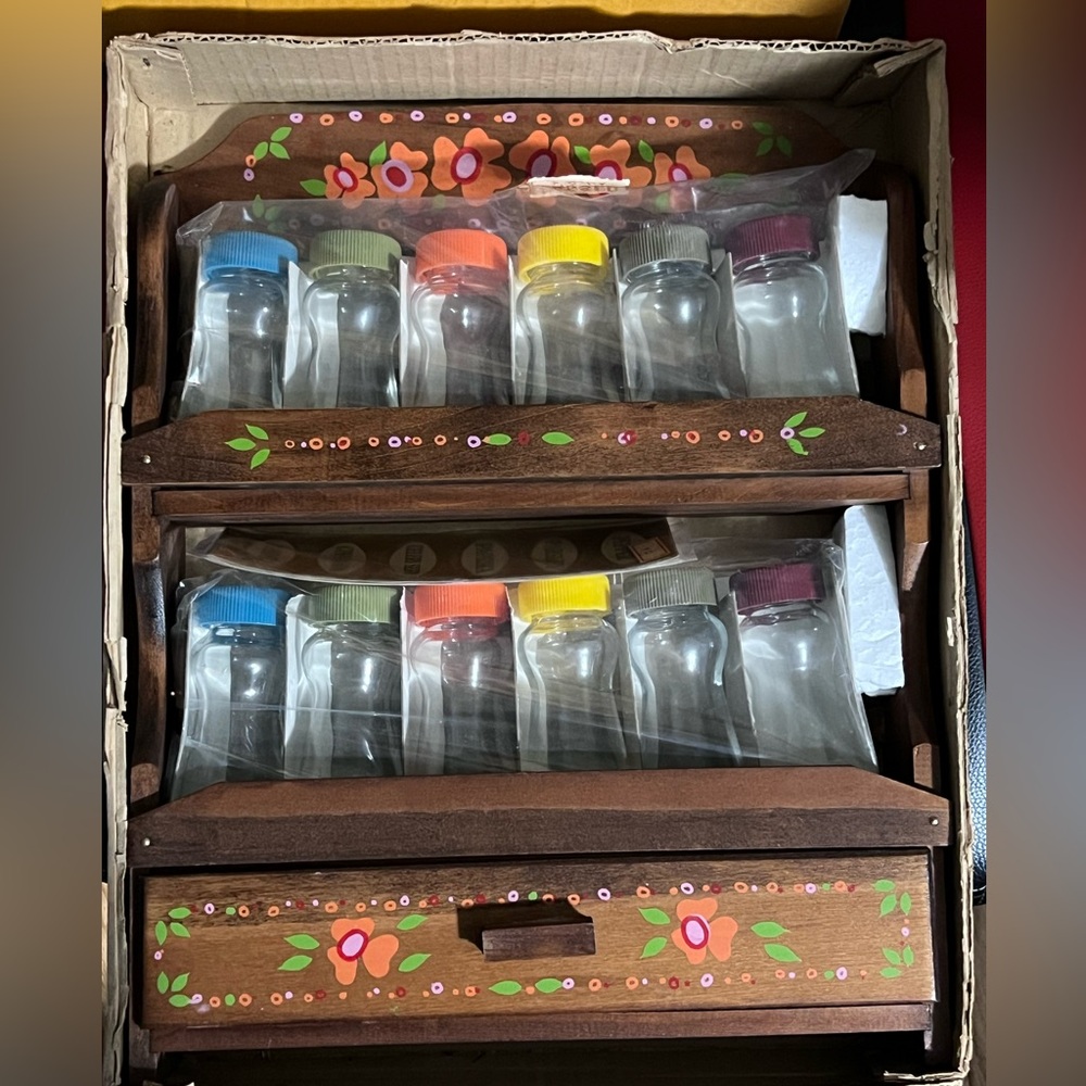 Antique spice rack